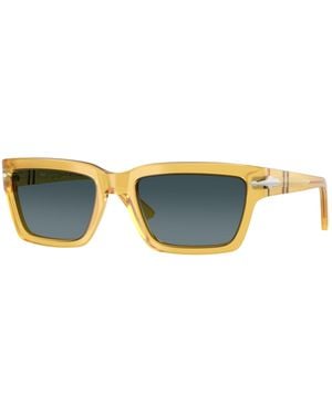 Persol Po3363S 204/S3 Sunglasses Acetate Squared Polarized Shaded - Black