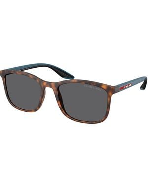 Prada Linea Rossa Ps A08S U61144 Sunglasses Injected Pillow Polarized - Black