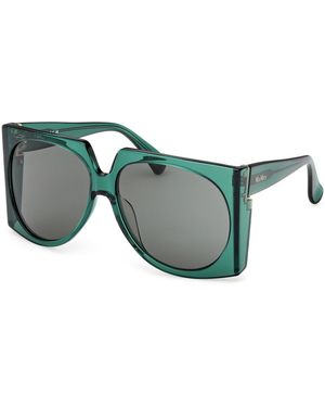 Max Mara Mm0133 Anne 96N Sunglasses Acetate Pilot Normal - Green