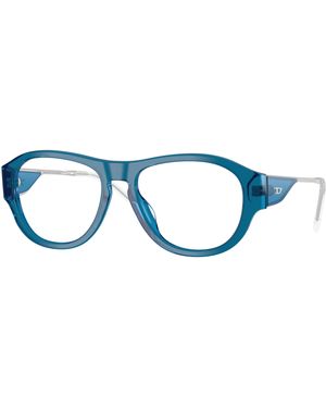 DIESEL Dl4022U 2051 Optical Frames Acetate Transparent Squared Normal - Black