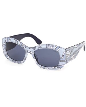 PUCCI Ep0263 99V Sunglasses Acetate Squared Normal - Blue