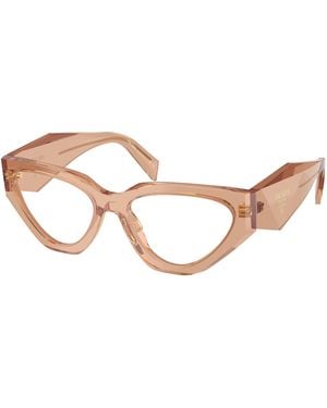 Prada Pr C07V 20H1O1 Optical Frames Acetate Geometric Normal - Black