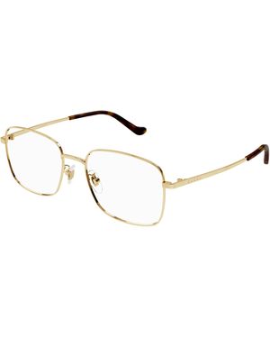 Gucci Gg1355Oa 002 Optical Frames Metal Squared - Black