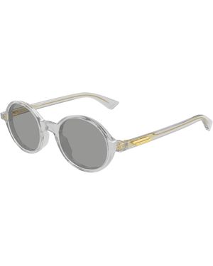 Bottega Veneta Bv1430S 004 Sunglasses Acetate Round - Black