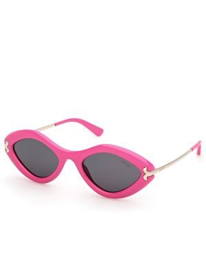 PUCCI Ep0223 75A Sunglasses Acetate Smoke Geometric Normal - Pink