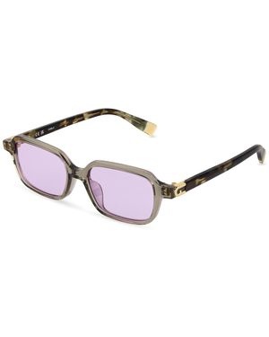 Furla Sfu971 098Z Sunglasses Acetate Squared Normal - Black