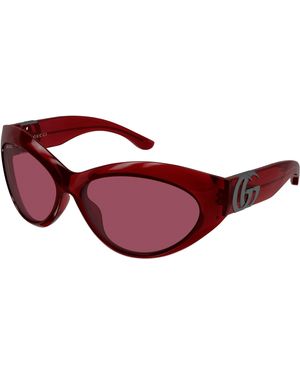 Gucci Gg2269S 003 Sunglasses Acetate Cat Eye - Red