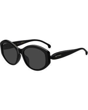 Etro 0086/F/S 807/Ir Sunglasses Acetate Round Normal - Black