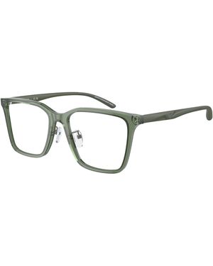 Emporio Armani Ea3232D 6061 Optical Frames Acetate Transparent Squared Normal - Black