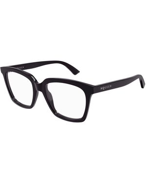 McQueen Am0513O 006 Optical Frames Acetate Transparent Cat Eye - Black