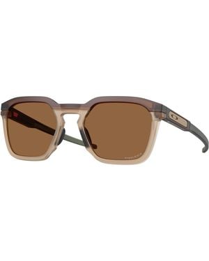 Oakley Oo9555 Hstn Sq 2.0 955502 Sunglasses O_Matter Bronze Squared Normal - Black