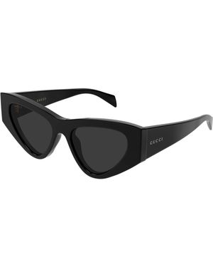 Gucci Gg2019S 001 Sunglasses Acetate Cat Eye - Black