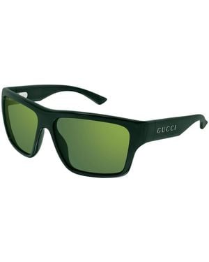 Gucci Gg2239S 003 Sunglasses Injected Geometric Mirrored - Green