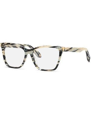 Roberto Cavalli Vrc101M 0Ahh Optical Frames Acetate Butterfly - Black