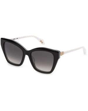 Just Cavalli Sjc175 09H9 Sunglasses Acetate Smoke Butterfly Normal Nuanced - Black
