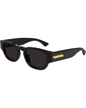 Bottega Veneta Bv1460S 001 Sunglasses Acetate Round - Black