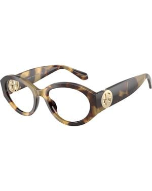Giorgio Armani Ar7298U 6301 Optical Frames Acetate Transparent Round Normal - Black
