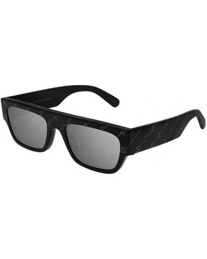 Stella McCartney Sc0210S 001 Outlet Sunglasses Acetate Squared Normal Mirror - Black