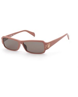 Blumarine Sbm906 09Jt Sunglasses Acetate Squared Normal - Black