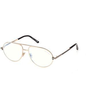 Tom Ford Ft6186-B 28 Optical Frames Metal Pilot Normal - Black