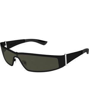 McQueen Am0491S 001 Sunglasses Acetate Geometric - Black