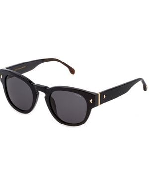 Lozza Sl4263 Agrigento 2 0700 Sunglasses Acetate Round Normal - Black