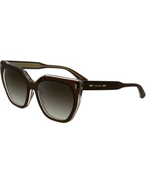 Calvin Klein Ck24535S 226 Sunglasses Acetate Butterfly Normal Shaded - Black