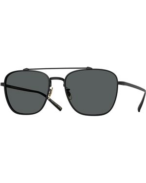 Oliver Peoples Ov1349St Avison 5017P2 Sunglasses Titanium Pilot Polarized - Black
