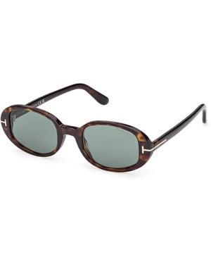 Tom Ford Ft1364 Iggy 52N Sunglasses Acetate Round Normal - Black