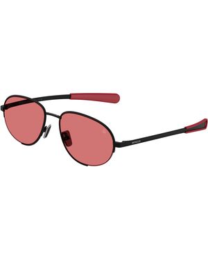 Moncler Me4018 Circuit 100175 Sunglasses Metal Round Normal - Black