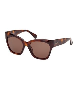 Max Mara Mm0204 52E Sunglasses Squared Normal - Black