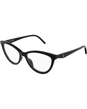 Saint Laurent Sl M185 001 Optical Frames Acetate Transparent Cat Eye - Black