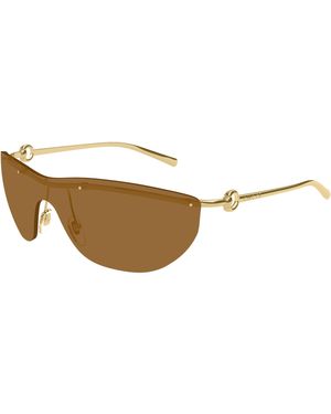 Gucci Gg1700S 004 Sunglasses Metal Mask - Black