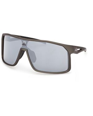 adidas Originals Sp0124 Alkator 97C Sunglasses Injected Smoke Mask Normal - Black