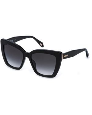 Just Cavalli Sjc174 700 Sunglasses Acetate Smoke Butterfly Normal Nuanced - Black