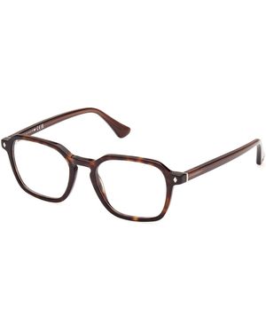 Web We5428 056 Optical Frames Acetate Geometric Normal - Black
