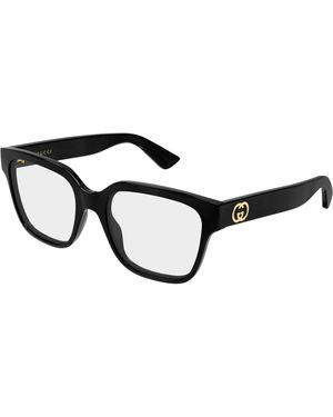 Gucci Gg2193O 001 Optical Frames Injected Transparent Squared - Black