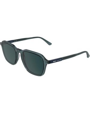 Calvin Klein Ck26507S 400 Sunglasses Acetate Petrolium Squared Normal - Black