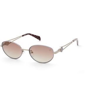 Blumarine Sbm245 E59G Sunglasses Metal Geometric Normal Nuanced - Black