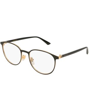Gucci Gg0293O 002 Optical Frames Metal Round - Black