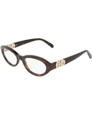 Ferragamo Sf3057 242 Optical Frames Acetate Round Normal - Black