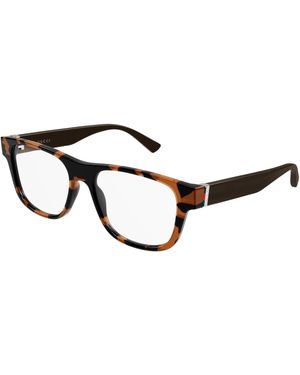 Gucci Gg2086O 007 Optical Frames Injected Transparent Squared - Black