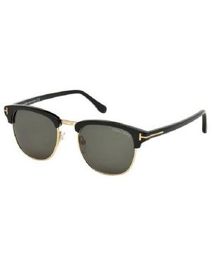 Tom Ford Ft0248 Henry 05N Sunglasses Acetate Squared Normal - Black