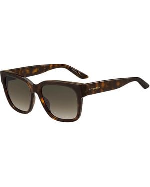 Givenchy Gv 7211/G/S 086/Ha Sunglasses Acetate Squared Normal Shaded - Black
