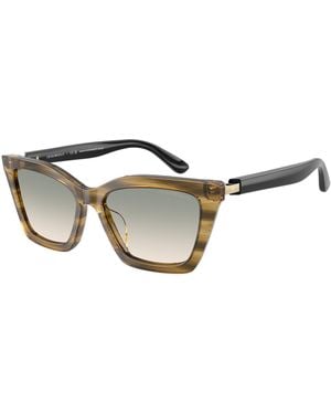 Emporio Armani Ea4250U 62672C Sunglasses Acetate Butterfly Normal Shaded - Black