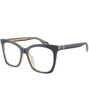 Giorgio Armani Ar7254U 6078 Optical Frames Acetate Transparent Squared Normal - Black