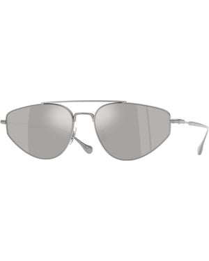 Oliver Peoples X Jil Sander Ov1371St Edition 5 5036Ap Sunglasses Titanium Geometric Normal - Black