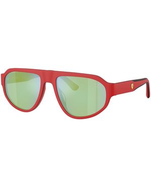 FERRARI SCUDERIA Fz6027U 758/55 Sunglasses Acetate Geometric Normal - Green