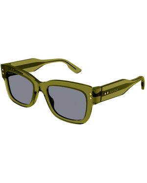 Gucci Gg1217S 004 Sunglasses Acetate Squared Normal - Black
