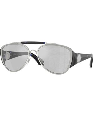 Burberry Be3161 100569 Sunglasses Metal Pilot Normal - Black